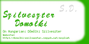 szilveszter domolki business card