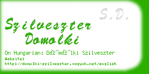 szilveszter domolki business card